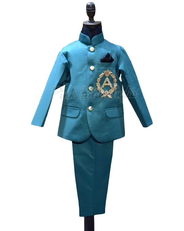 Royal Jodhpuri suit for baby boy, elegant ethnic outfit for wedding and festive occasions