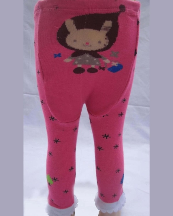 Toddler girl pajama set pink cartoon print comfortable soft sleepwear