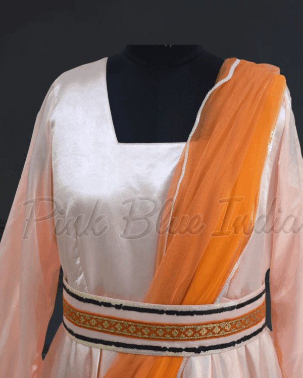 Candy theme party wear gown for girls birthday outfit by Pink Blue India