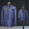 Father son matching blazer outfit for wedding and party by Pink Blue India