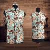 Matching silk jackets for dad and son wedding wear