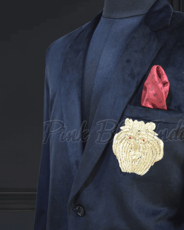 Black velvet 5-piece father son matching suit for wedding