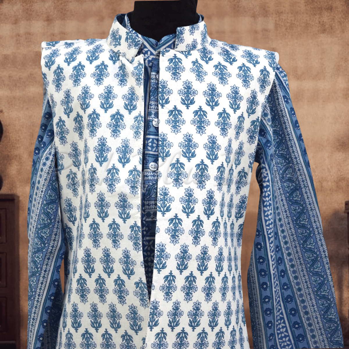 Designer sibling matching outfits for brother and sister by Pink Blue India