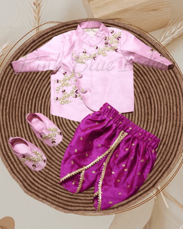 Father son matching dhoti kurta for wedding ceremony
