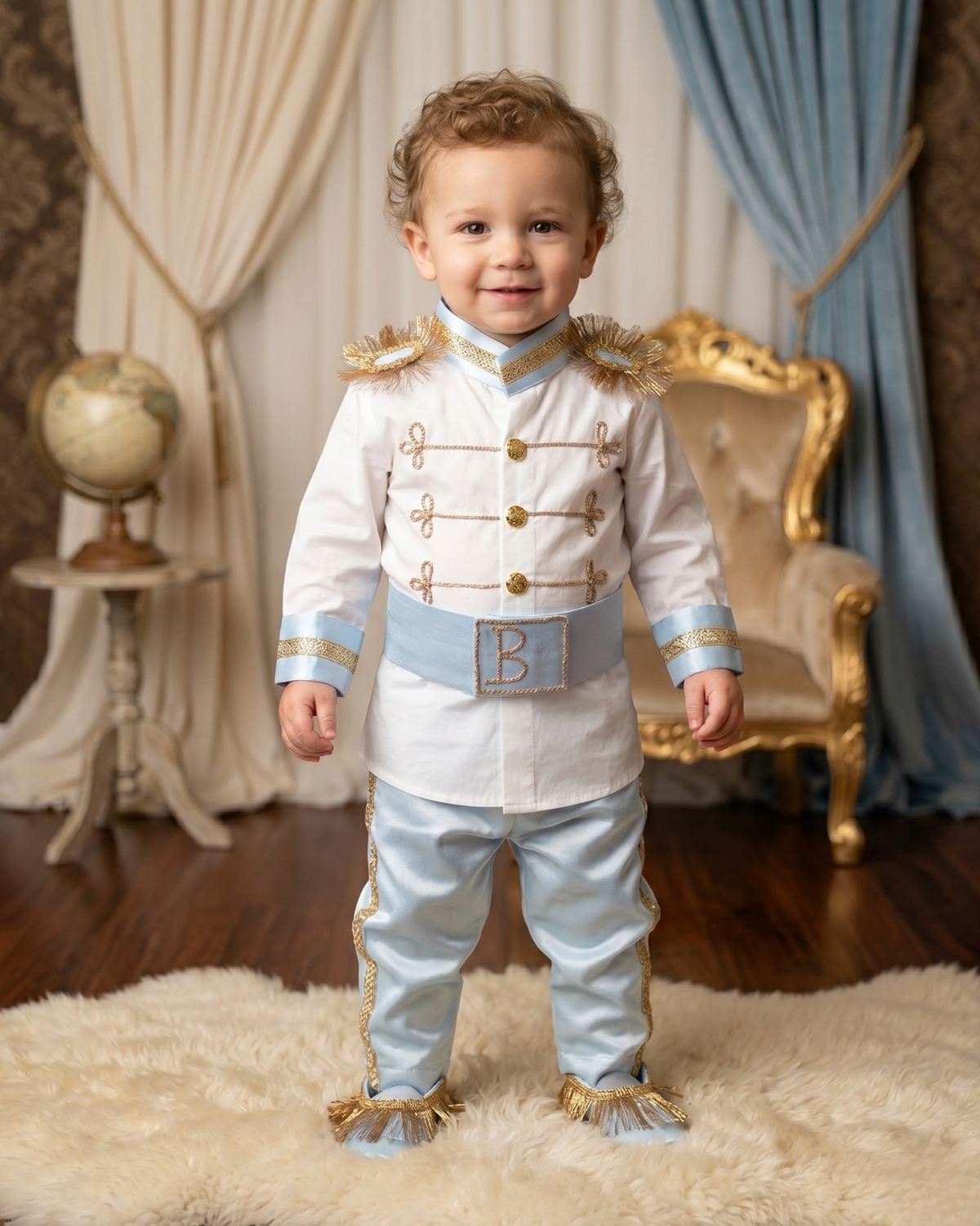 White Baby Prince Charming Outfit Infant Prince Costume