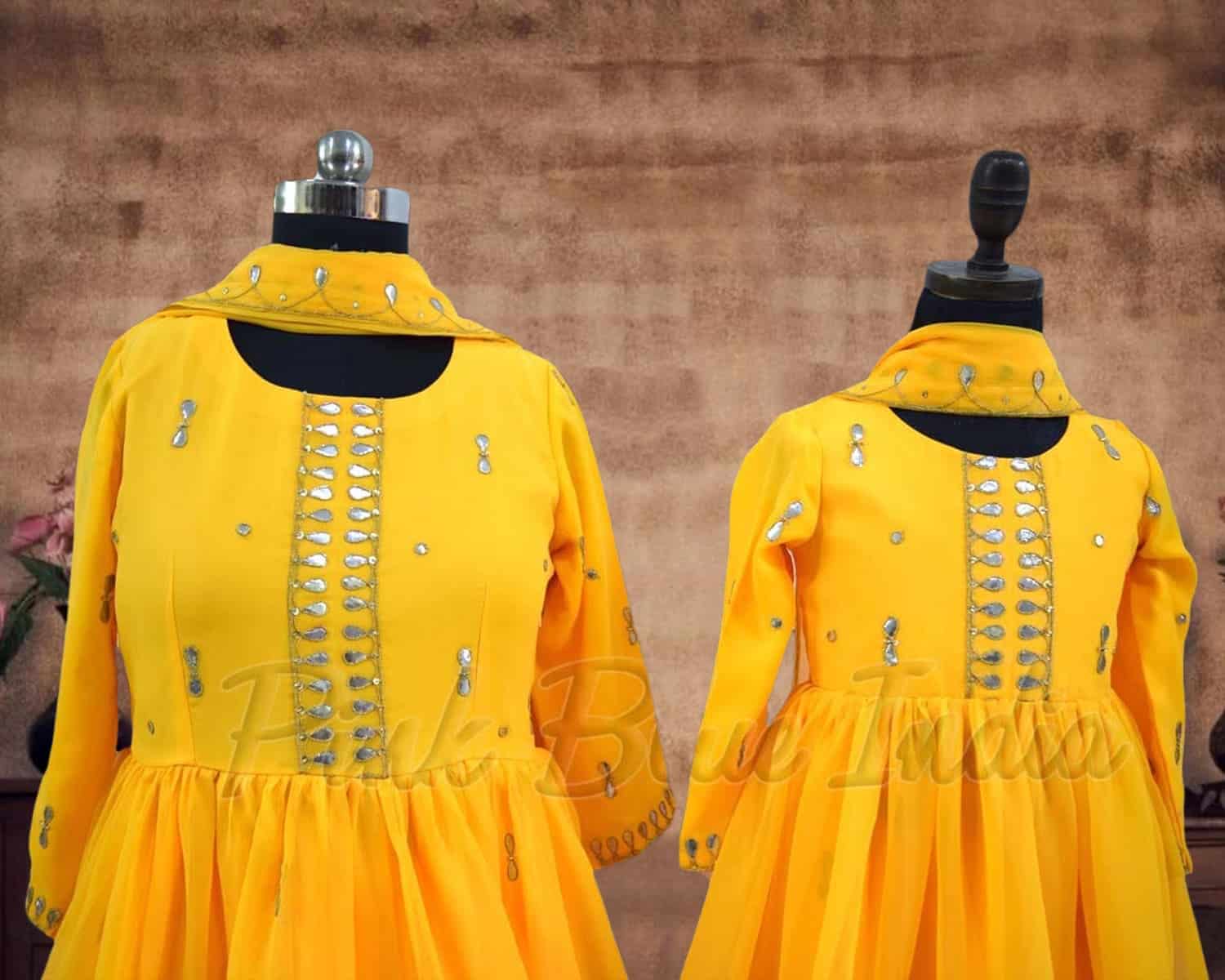 Matching sharara set for mom and daughter family wedding festive wear elegant look