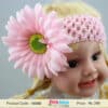 Big pink flower baby girl headband for birthday party wear
