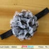 Black net flower hairband for newborn girl special occasions