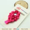 Magenta infant flower headband for baby girl party occasions