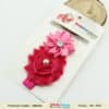 Cute pink flower headband for baby girl birthday and cake smash photoshoot