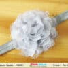 Grey flower toddler hairband for stylish birthday party styling