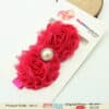 Hot pink baby girl hairband for party dresses and festive occasions
