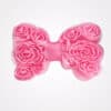 Pink flower hair bow for kids festive and wedding celebrations