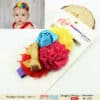 Colorful floral hairband for toddler girls festive and birthday fashion