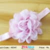 Pink rose flower toddler hairband for birthday and festive looks