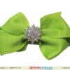 Green bow hairband for toddler girl party wear, fresh and stylish look