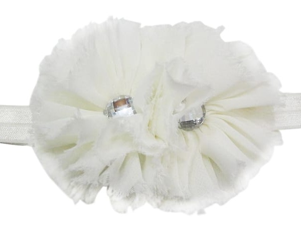 Off white baby girl hairband for wedding occasion, elegant and stylish accessory