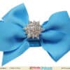 Sky blue baby girl hairband for birthday photoshoot, soft and stylish look