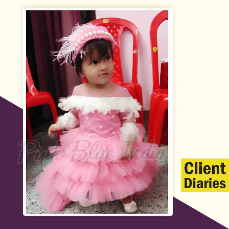 Baby girl princess dress for birthday party elegant special outfit
