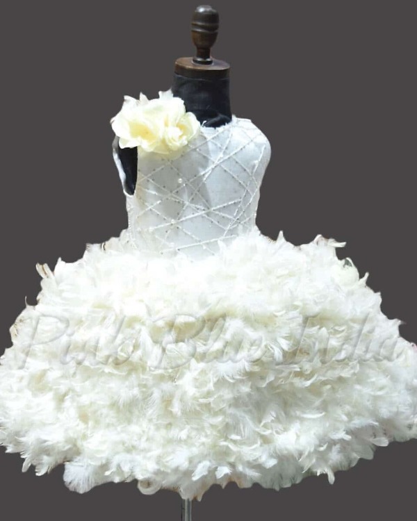 Baby party gown for girls birthday wear cute stylish elegant look
