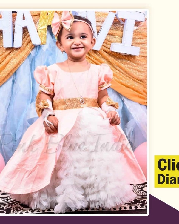 Baby girl party wear frock stylish birthday dress elegant look