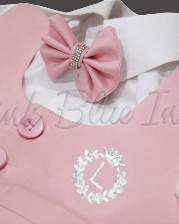 Pink party outfit for baby boy stylish birthday celebration wear
