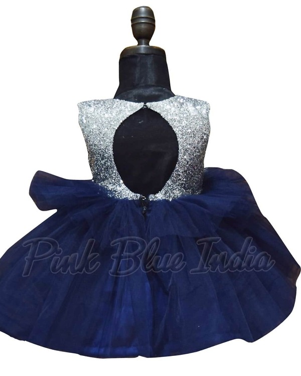 Designer dress for baby girl elegant party wear stylish special occasion outfit