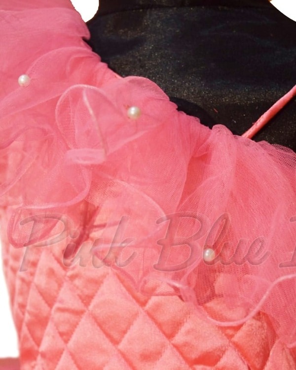 Pink birthday dress for baby girl India elegant stylish celebration wear