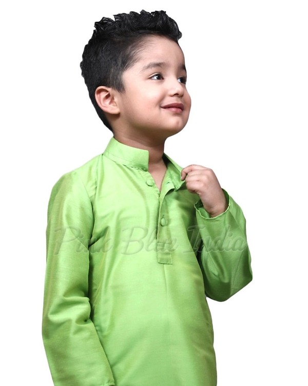 Baby green kurta pajama for festival celebration cute ethnic outfit