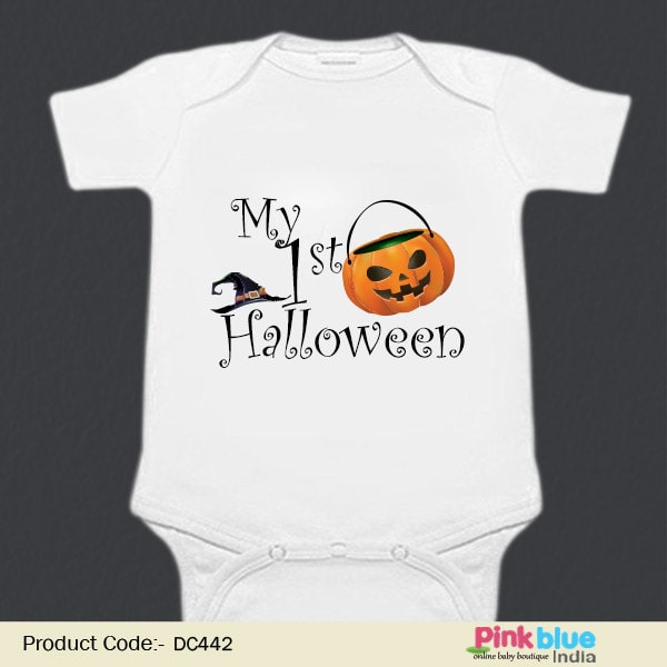 First birthday halloween bodysuit for baby fun celebration outfit