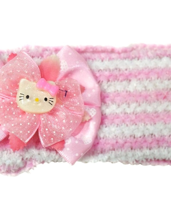 Hello kitty pink white headband for baby girls birthday wear