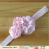 Designer baby pink floral headband for infant girls, wedding festive wear, cute gift idea