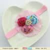 Baby pink floral hairband for girls birthday wear cute stylish