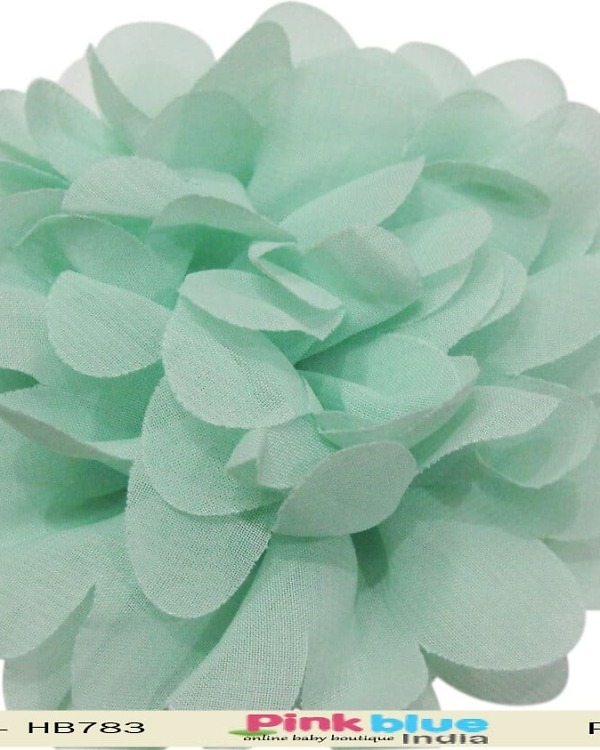 White net baby girl hairband for birthday party, cute and stylish look