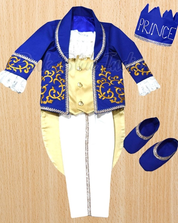 Royal birthday outfit for baby boy party prince theme elegant look