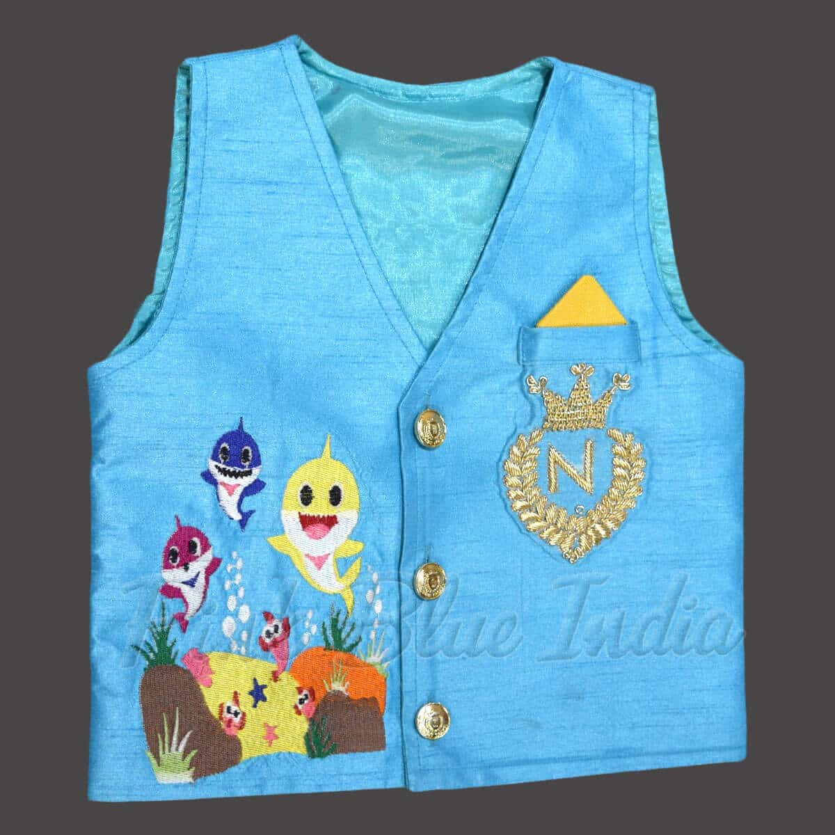 Baby shark birthday outfit for baby boy themed party cute wear