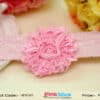 Baby girl pink floral headband birthday party wear cute stylish