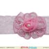 Baby pink net headband for first birthday, cute princess style accessory