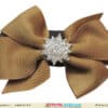 Brown toddler girl headband for party outfit, warm and stylish accessory