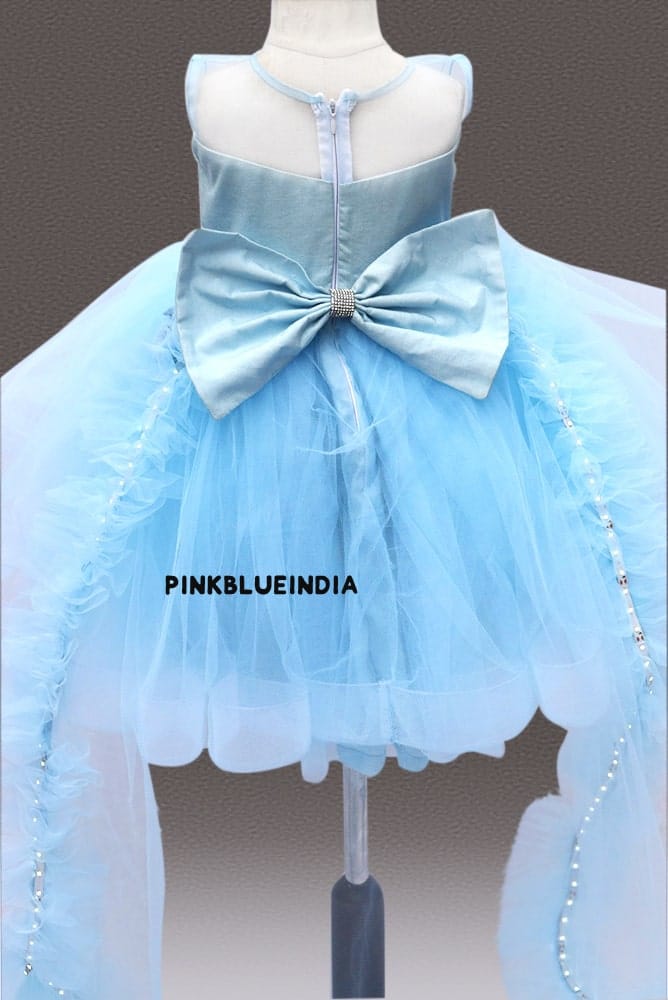 Beautiful girls light up gown princess party dress stylish celebration outfit
