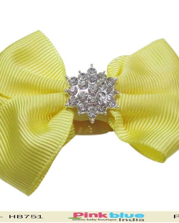 Yellow kids headband for festive occasion, bright and cheerful accessory