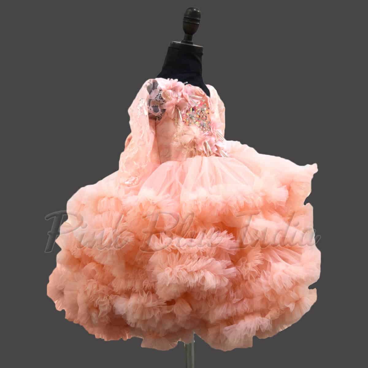 Birthday gown for girls classic party wear stylish celebration outfit