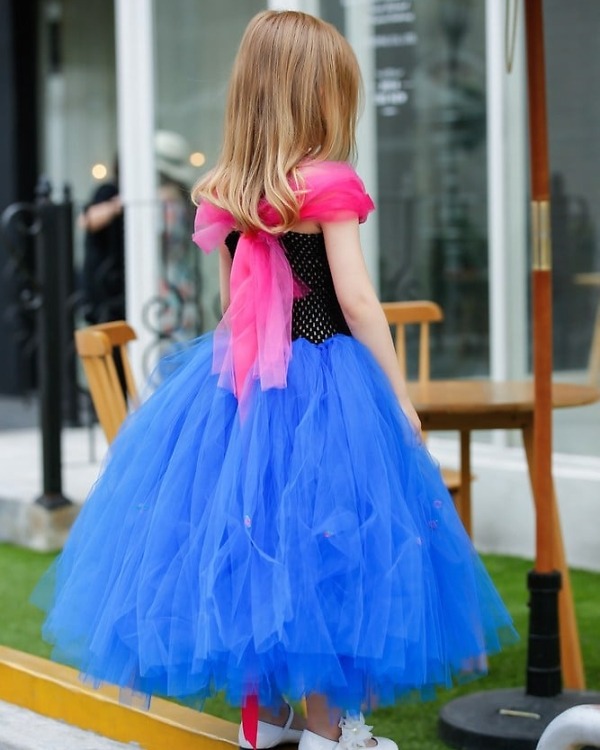 Birthday party tutu dress for baby girl, cute princess style outfit