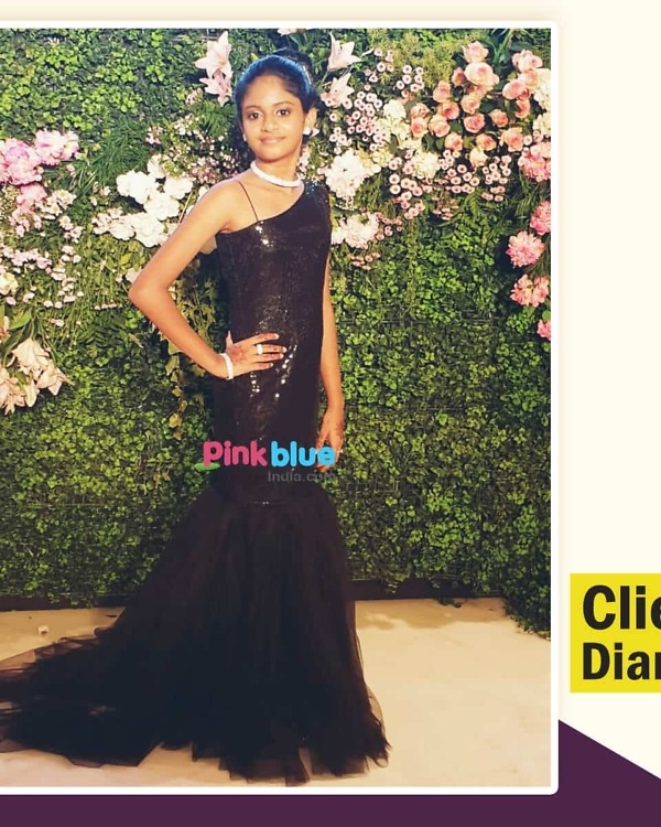 Black sequin mermaid prom dress for girls elegant stylish party wear