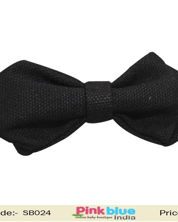 Kids black bow tie birthday party accessory cute formal style