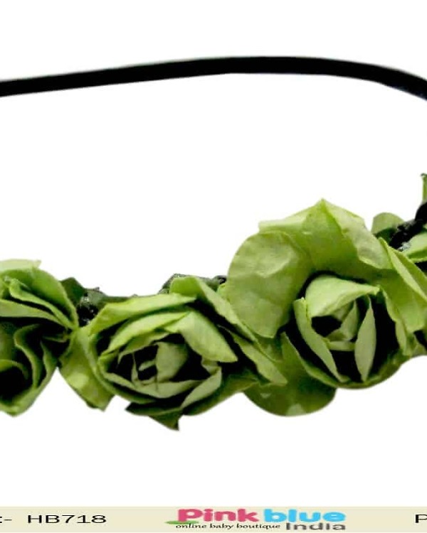 Infant girl black party hairband classic festive accessory stylish sleek look
