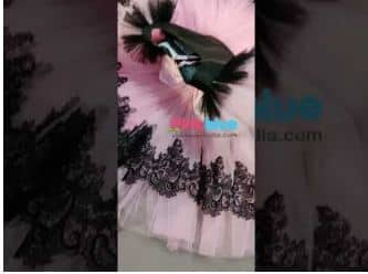 Black pink party dress for girls stylish birthday celebration outfit