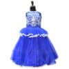Blue halter neck party dress for girls stylish birthday outfit