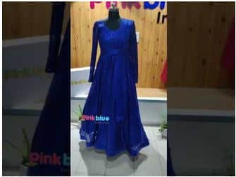 Blue gown for women wedding party elegant stylish outfit