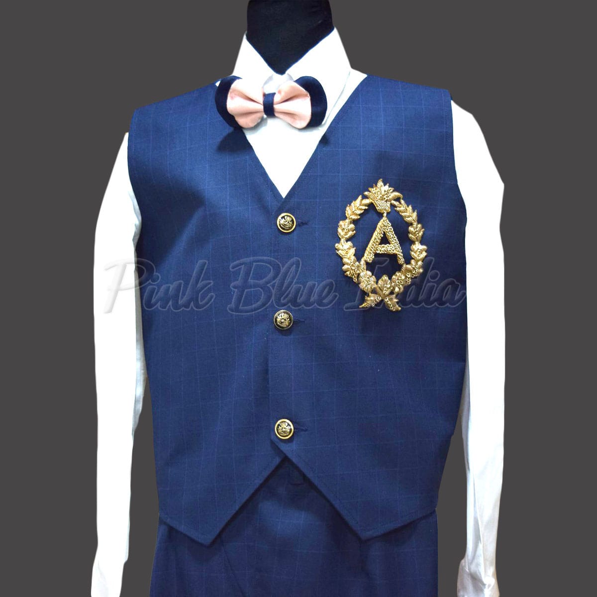 Blue party wear suit for baby stylish birthday outfit